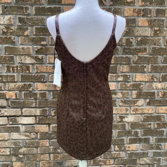 Jessica McClintock Gunne Sax Vintage Dress Junior 7/8 S / M Leopard homecoming - Picture 5 of 6